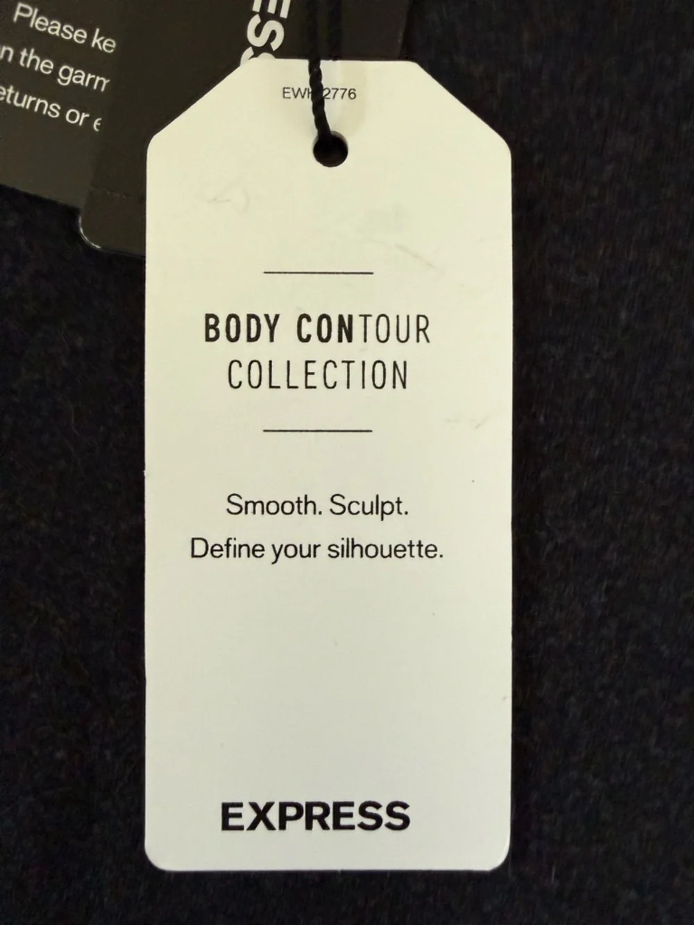 Express Black Mock Neck Bodysuit - Picture 3 of 4